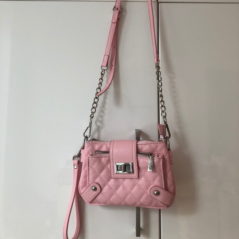 Baby Pink Y2K Mini Leather Purse Charming Charlie